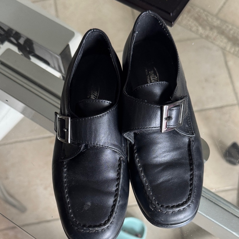 Classic Black Kids Dress Shoes